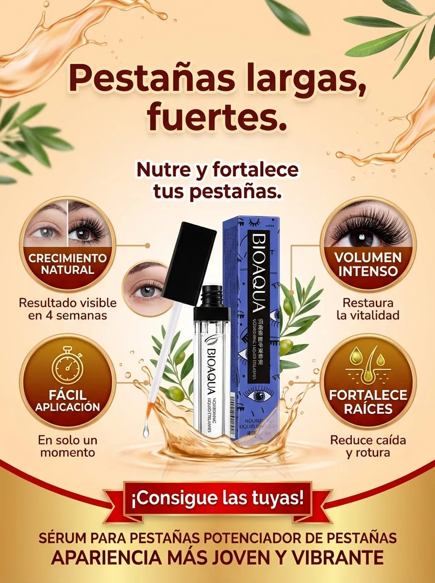 Bioaqua Serum: Estimulante de Crecimiento para Pestañas