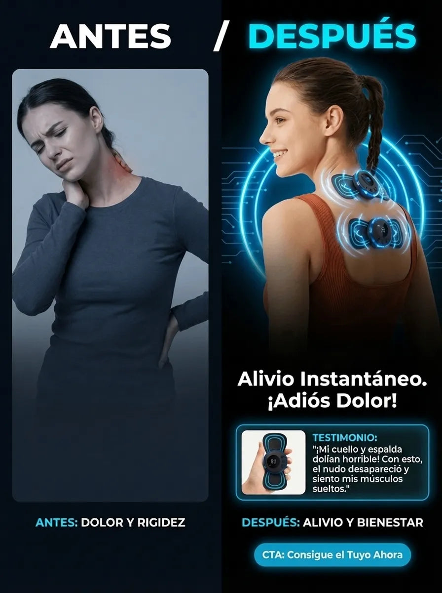Mini Masajeador de Pulsos Mariposa: Alivio Muscular y Relajación (Carga USB) - 2x1