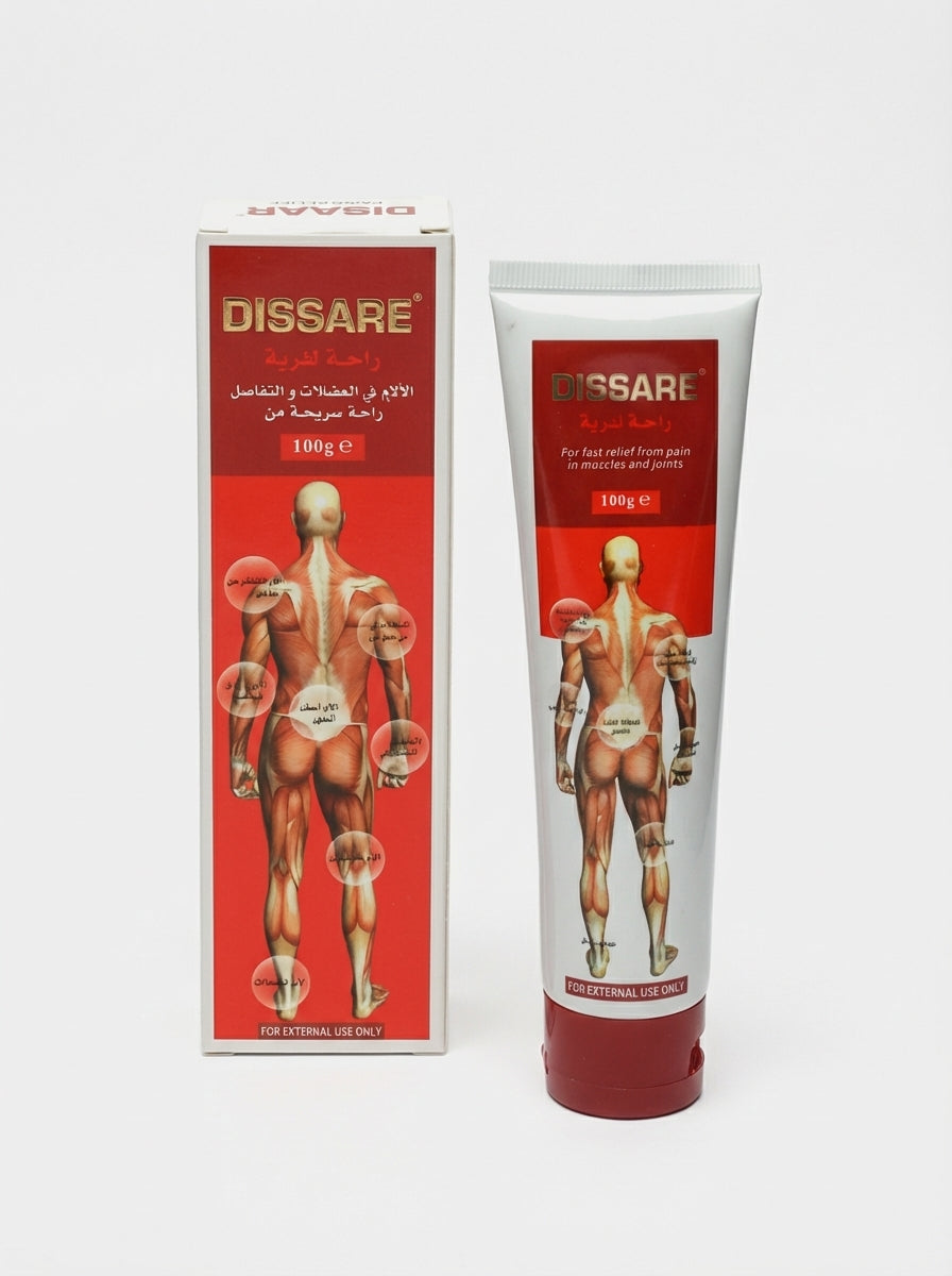 Ungüento Dissare Terapéutico: Alivio de Dolores Intensos y Fatiga Muscular (100g)