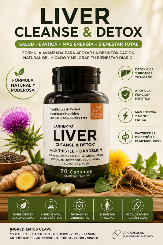 Liver Cleanse & Detox – Fórmula Avanzada para la Salud del Hígado