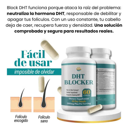 DHT Blocker Fórmula para cabello y piel Simply Revival (60 Cápsulas)