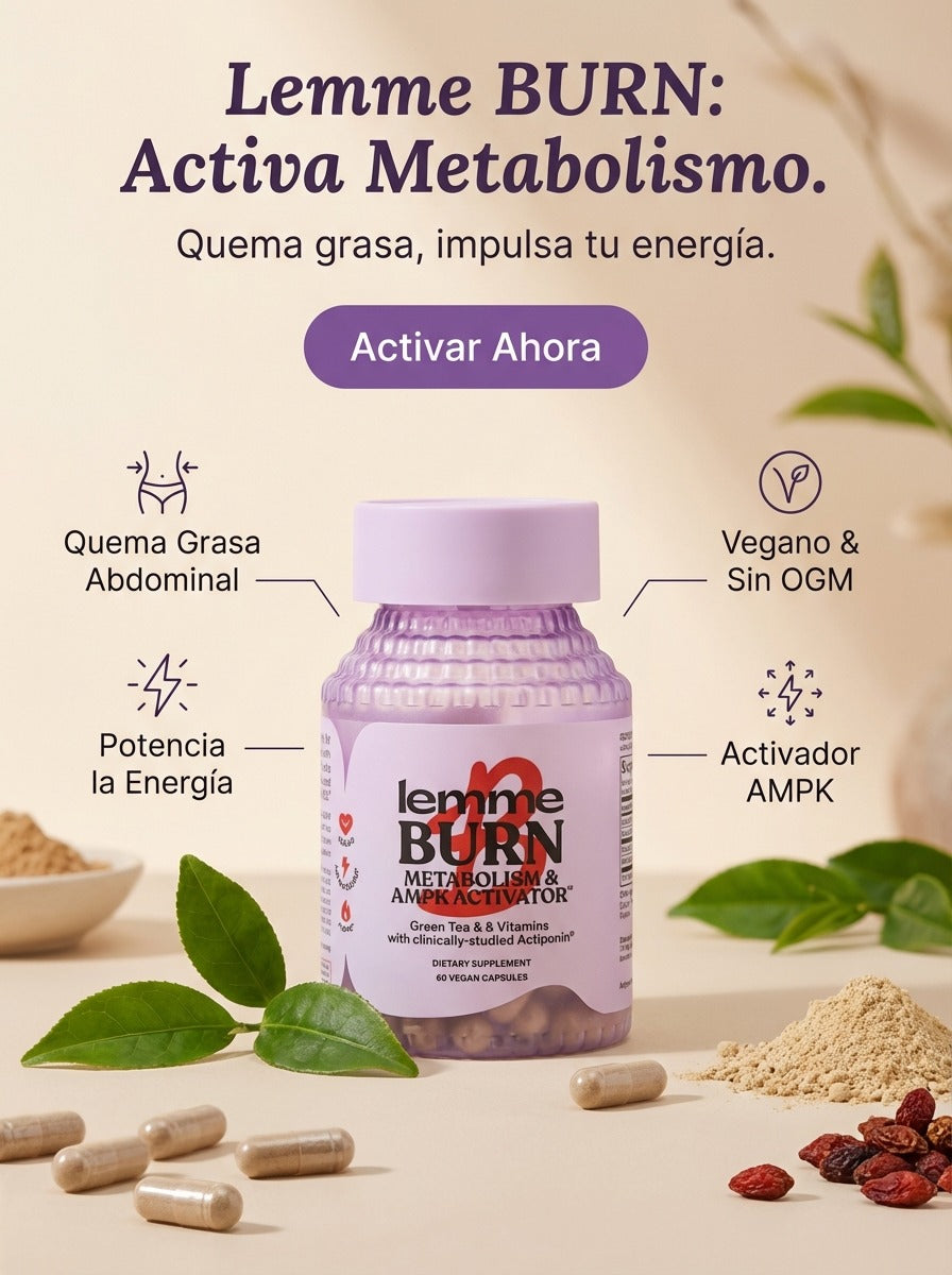 Lemme Burn – Cápsulas para Activar el Metabolismo y Control del Peso (60 Cápsulas)