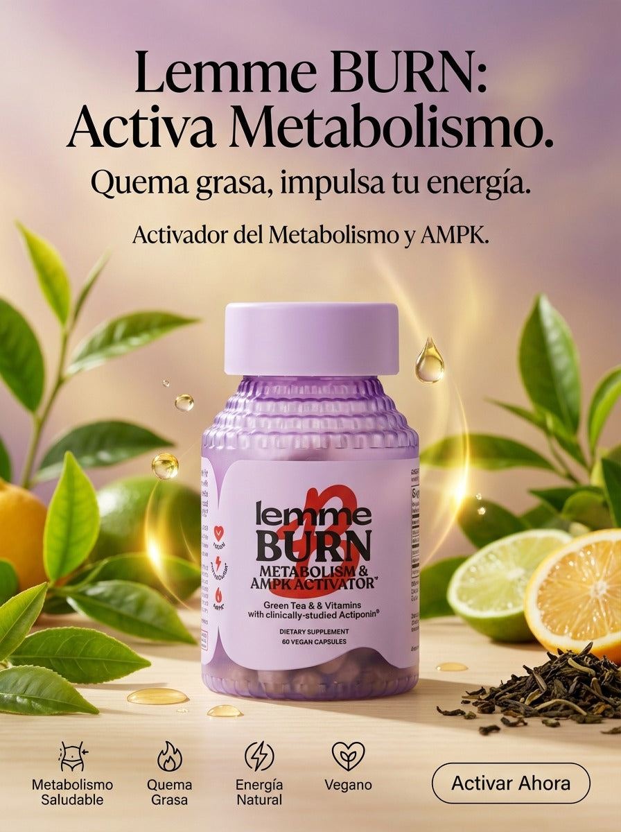 Lemme Burn – Cápsulas para Activar el Metabolismo y Control del Peso (60 Cápsulas)