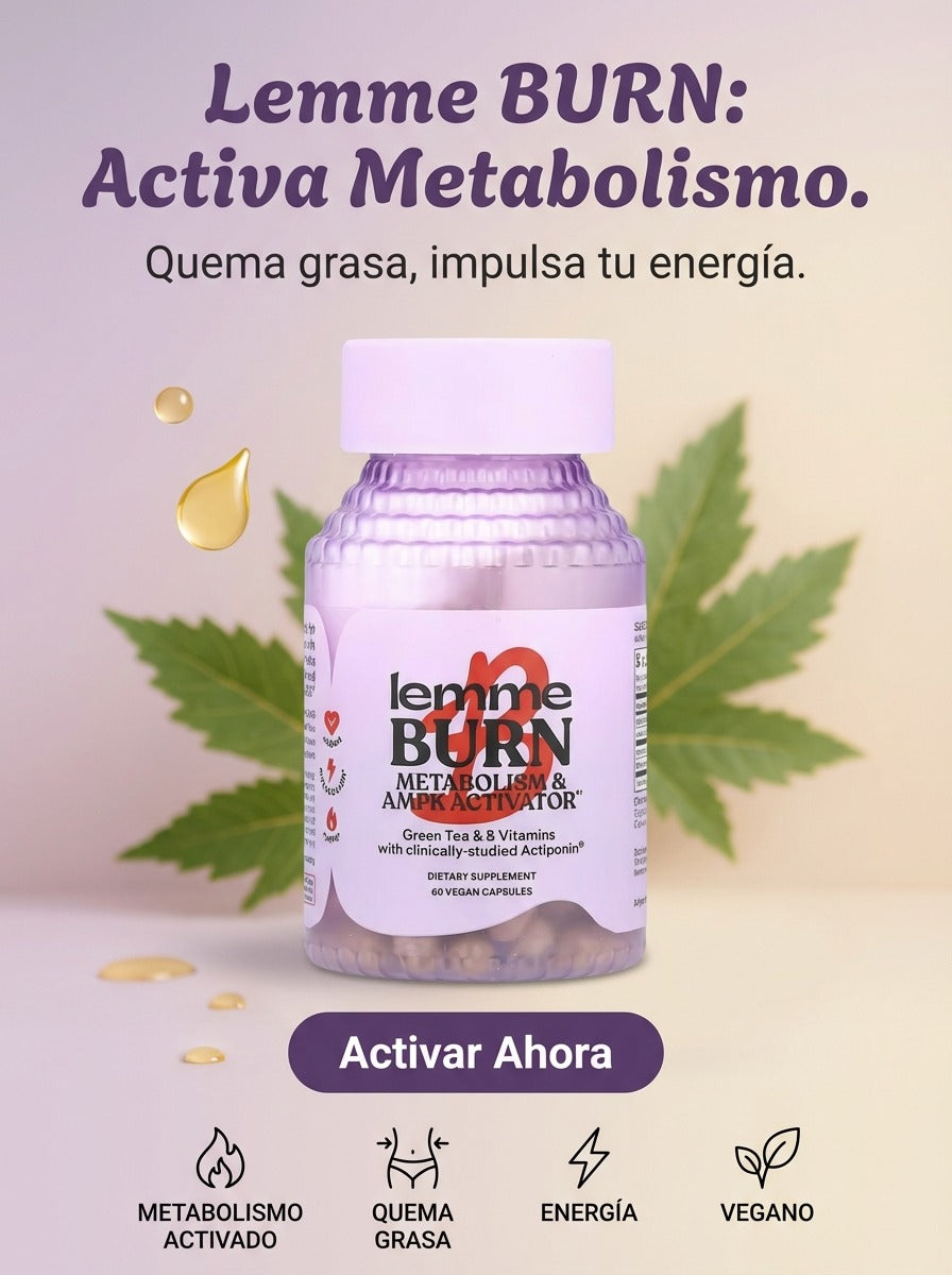 Lemme Burn – Cápsulas para Activar el Metabolismo y Control del Peso (60 Cápsulas)
