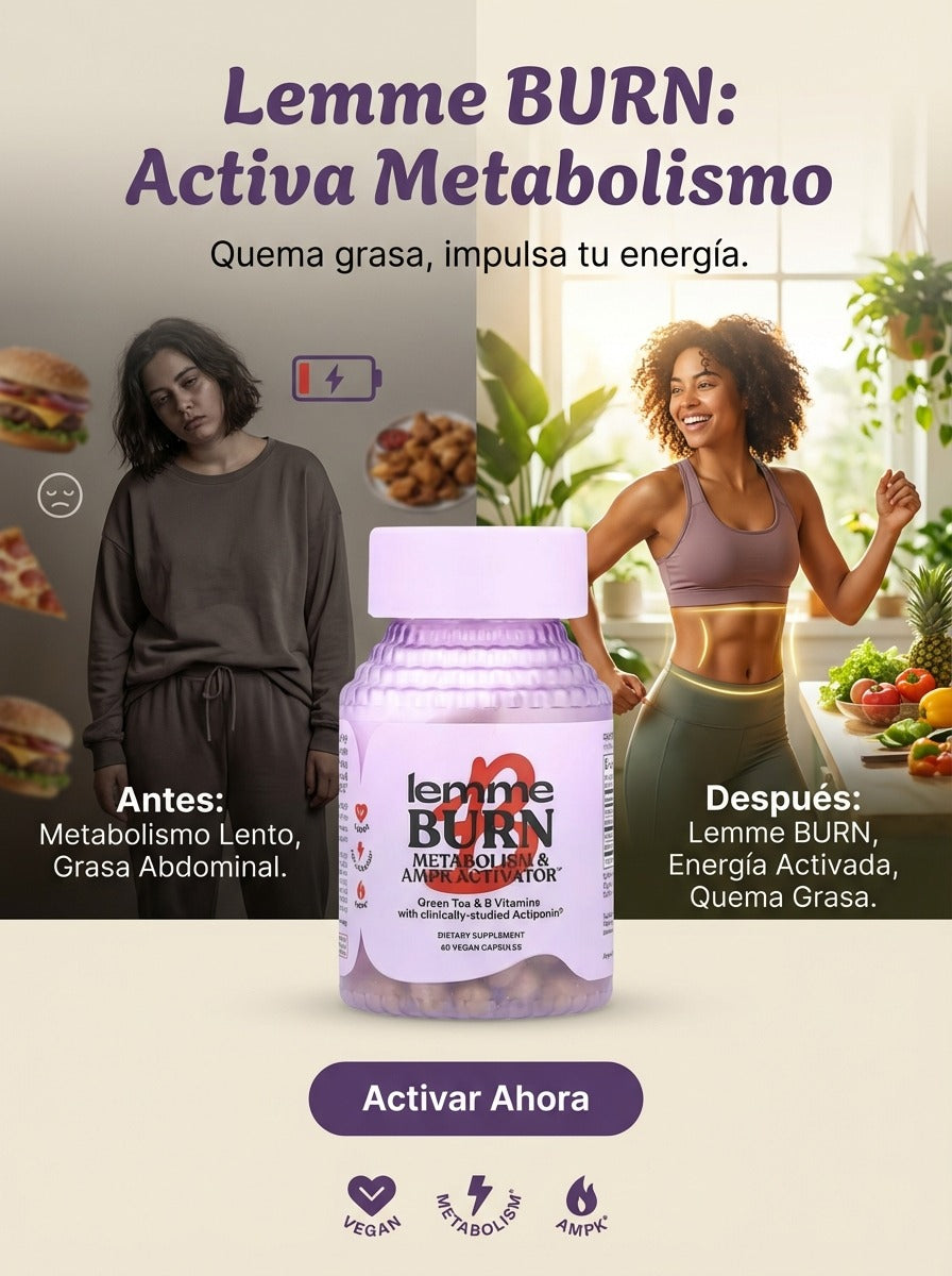 Lemme Burn – Cápsulas para Activar el Metabolismo y Control del Peso (60 Cápsulas)