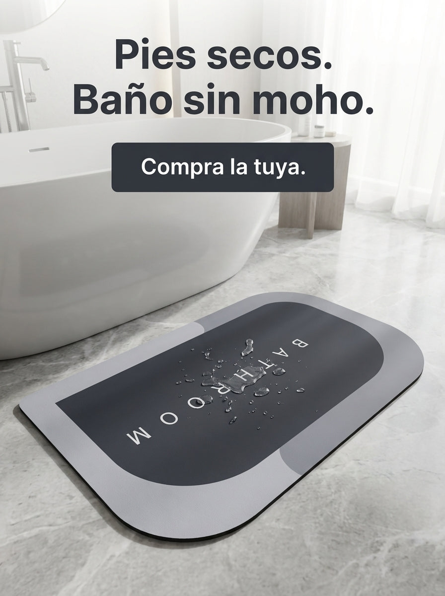 Alfombra Súper Absorbente de Fácil Secado para Baño