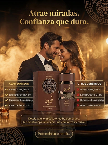 Perfume Árabe ASAD de Lujo: Fragancia Exótica (Edición Black)
