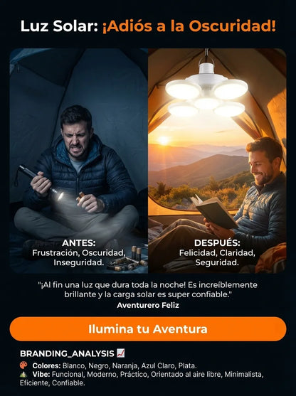 Bulby™ Bombilla Lámpara Solar Plegable 2 en 1 (2x1)
