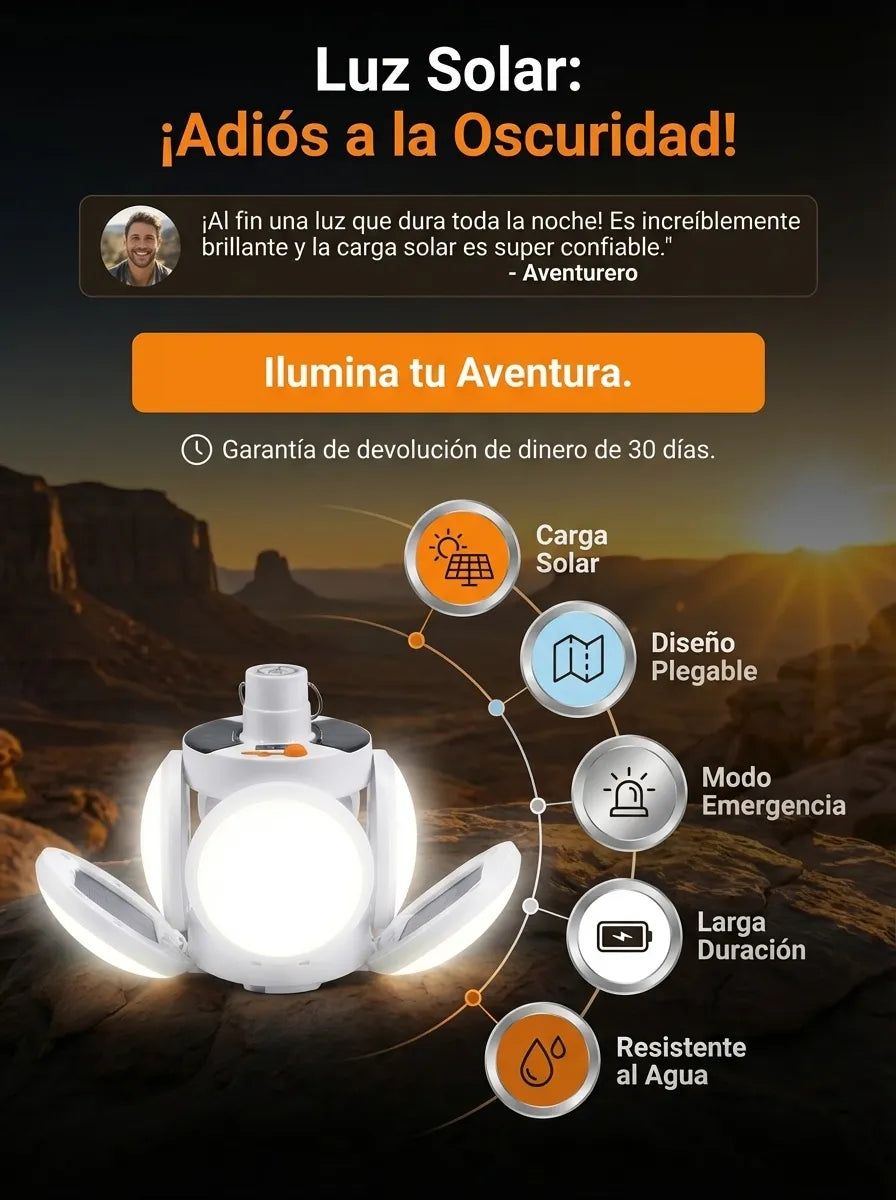Bulby™ Bombilla Lámpara Solar Plegable 2 en 1 (2x1)