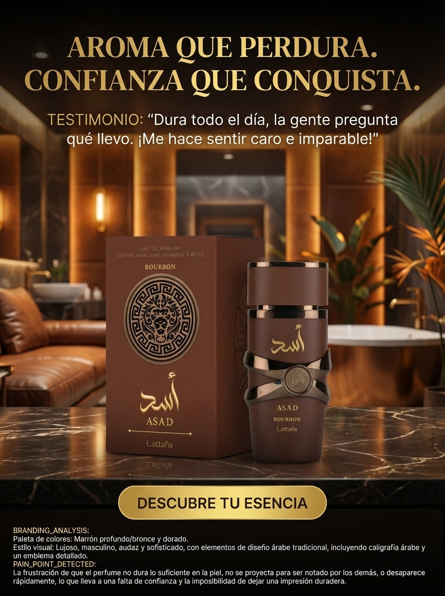 Perfume Árabe ASAD de Lujo: Fragancia Exótica (Edición Black)