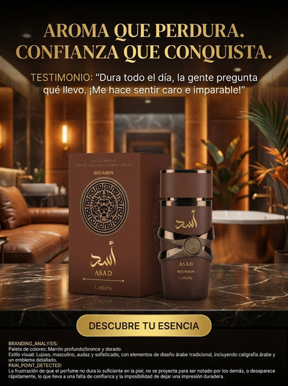 Perfume Árabe ASAD de Lujo: Fragancia Exótica (Edición Black)