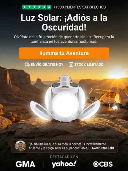 Bulby™ Bombilla Lámpara Solar Plegable 2 en 1 (2x1)