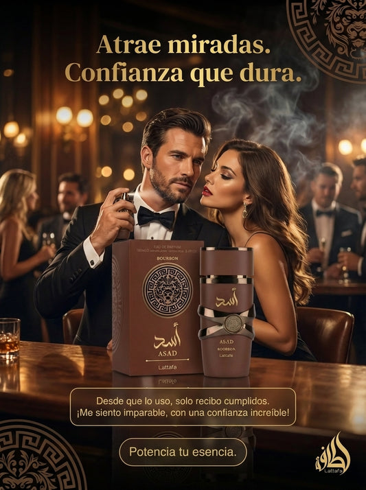 Perfume Árabe ASAD de Lujo: Fragancia Exótica (Edición Black)