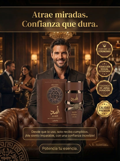 Perfume Árabe ASAD de Lujo: Fragancia Exótica (Edición Black)