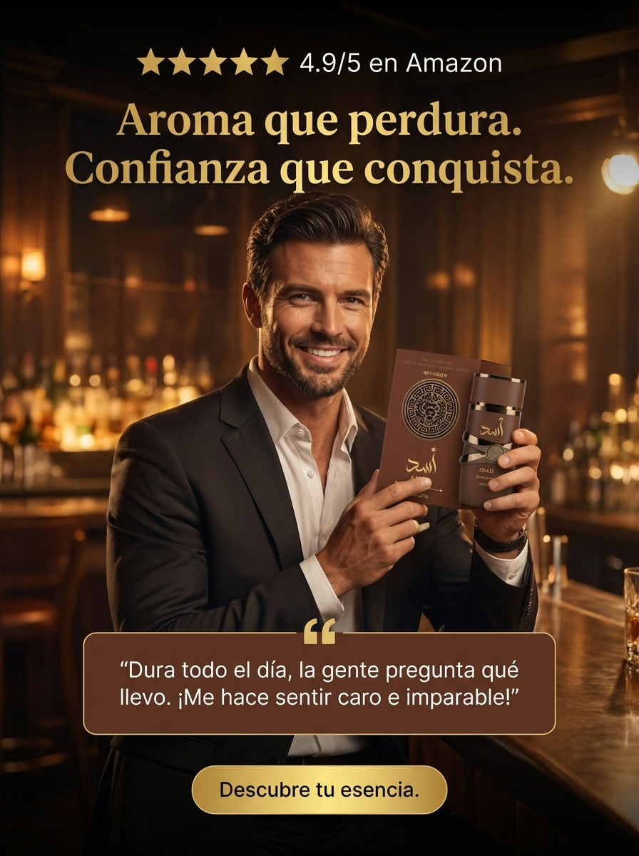 Perfume Árabe ASAD de Lujo: Fragancia Exótica (Edición Black)