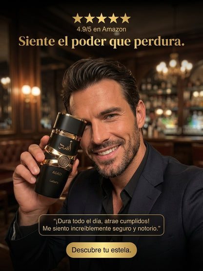 Perfume Árabe ASAD de Lujo: Fragancia Exótica (Edición Black)