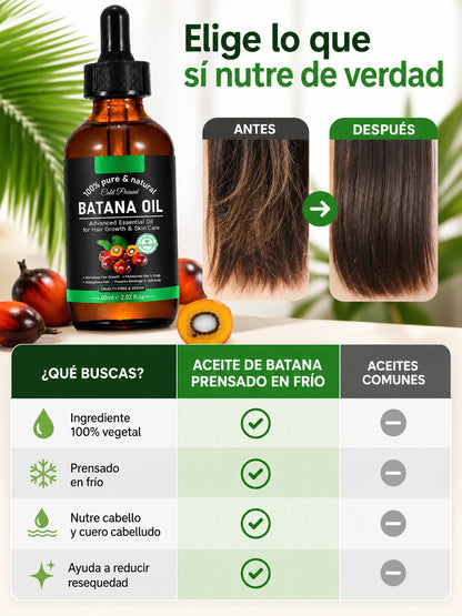 BATANA OIL – Aceite de Batana Prensado en Frío para Fortalecimiento, Hidratación y Cuidado del Cabello y Cuero Cabelludo (60 ml)