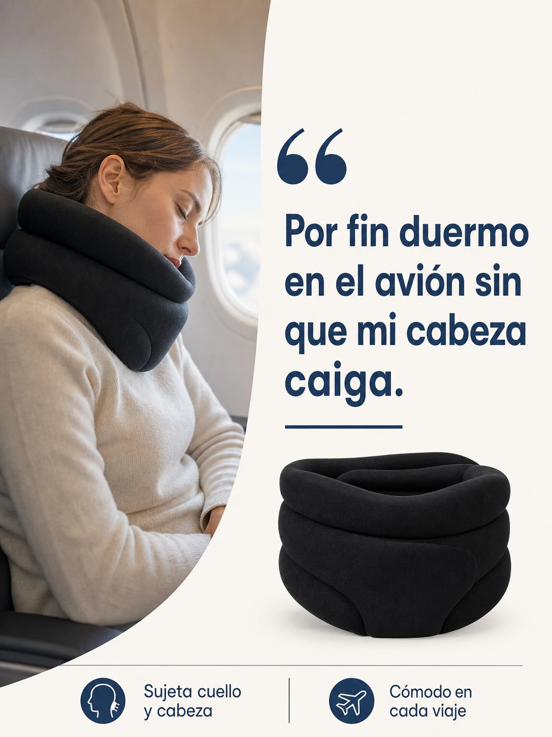 CERVICAL NECK SUPPORT – Cojín Cervical Ergonómico para Soporte, Estiramiento y Relajación de Cuello y Hombros