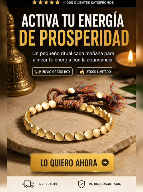 El Brazalete Tibetano de la Fortuna – Pulsera de Cobre Energética Hecha a Mano
