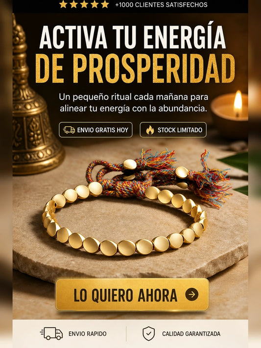 El Brazalete Tibetano de la Fortuna – Pulsera de Cobre Energética Hecha a Mano