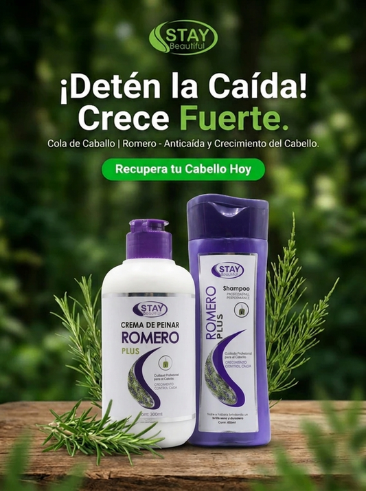 Kit Shampoo Romero + Crema de Peinar