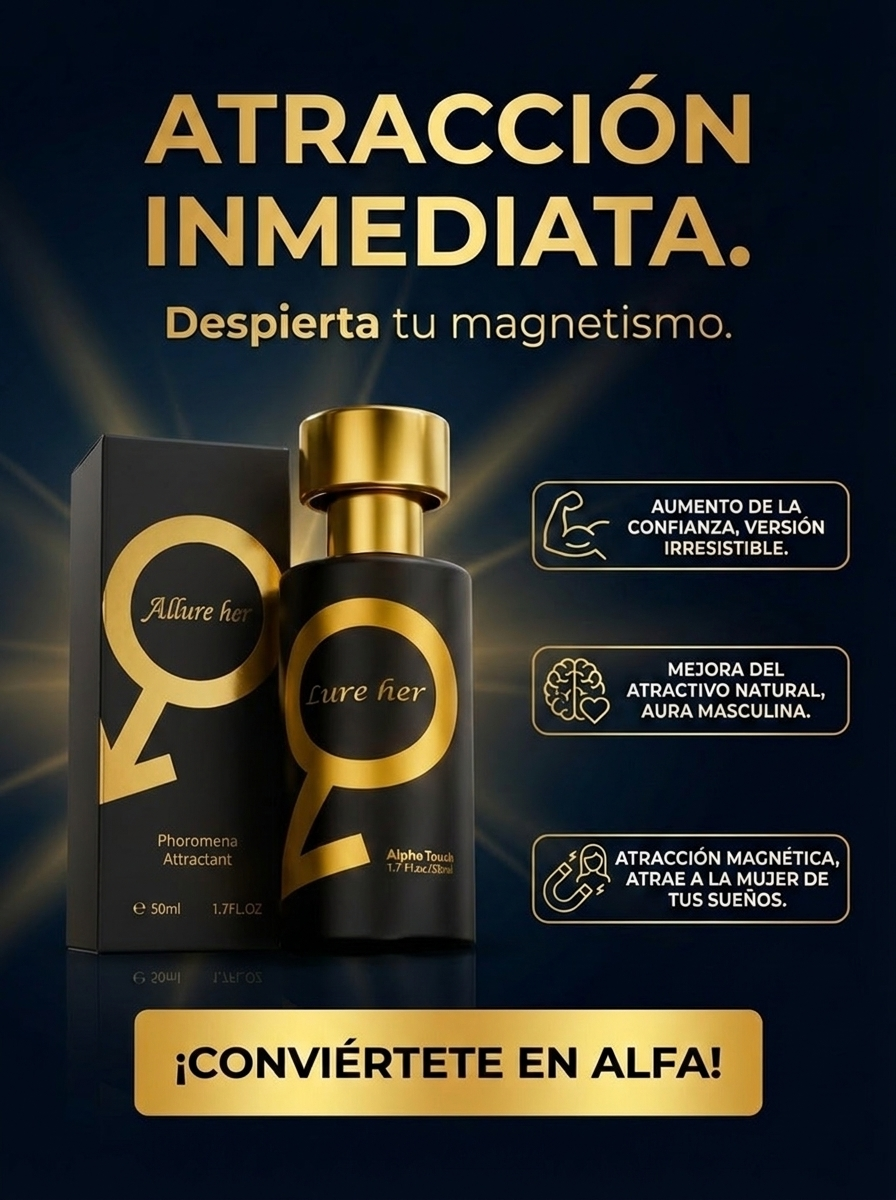 ALPHATOUCH LURE HER – FRAGANCIA DE ATRACCIÓN Y CONFIANZA MASCULINA (50 ml)