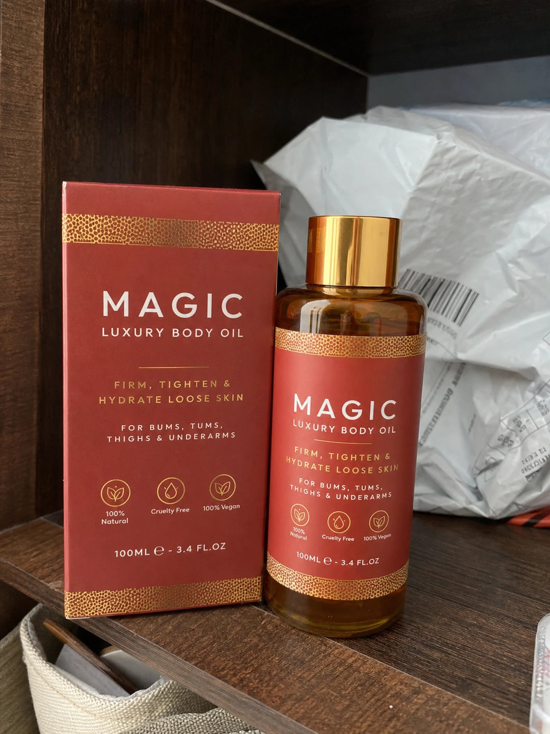 MAGIC LUXURY BODY OIL – Aceite Corporal Reafirmante e Hidratante para Mejorar la Apariencia de la Piel Flácida y Suavizar la Piel (100 ml)