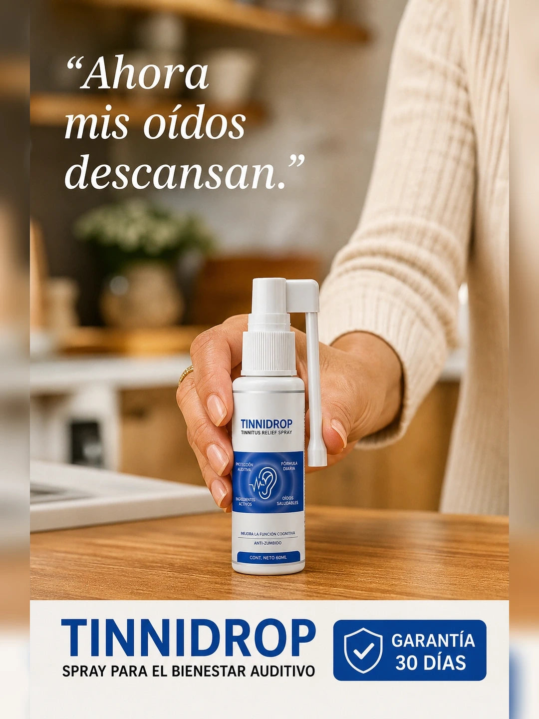 TinniDrop – Spray para Alivio del Tinnitus y Bienestar Auditivo (25 ml)
