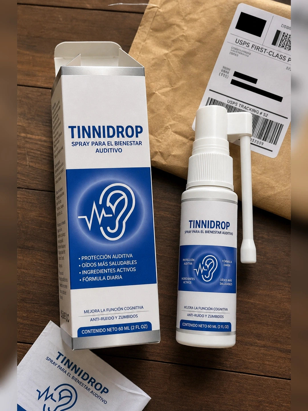 TinniDrop – Spray para Alivio del Tinnitus y Bienestar Auditivo (25 ml)