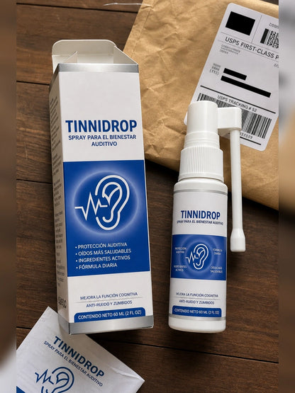 TinniDrop – Spray para Alivio del Tinnitus y Bienestar Auditivo (25 ml)